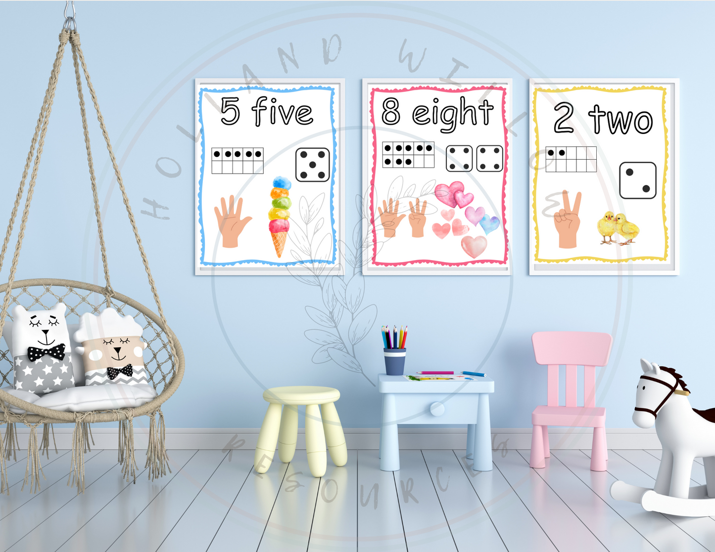 Numbers Posters and Colors Posters Bundle